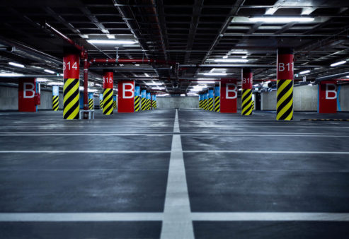 paved building parking lot