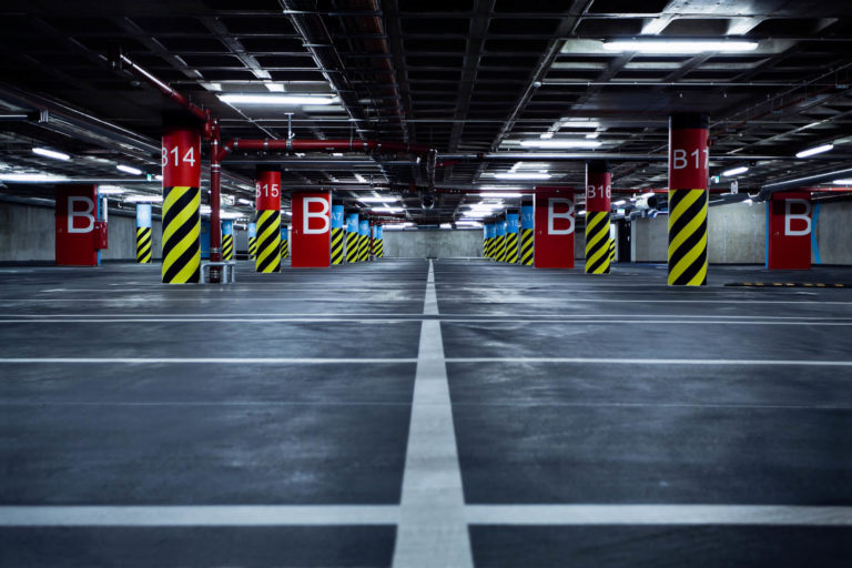 paved building parking lot