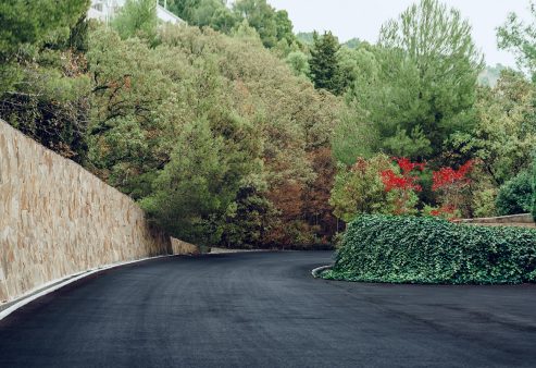 Repave asphalt driveway