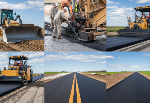 Asphalt installation