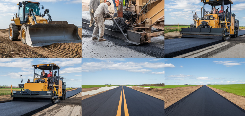 Asphalt installation