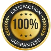 100 percent satisfaction guaranteed